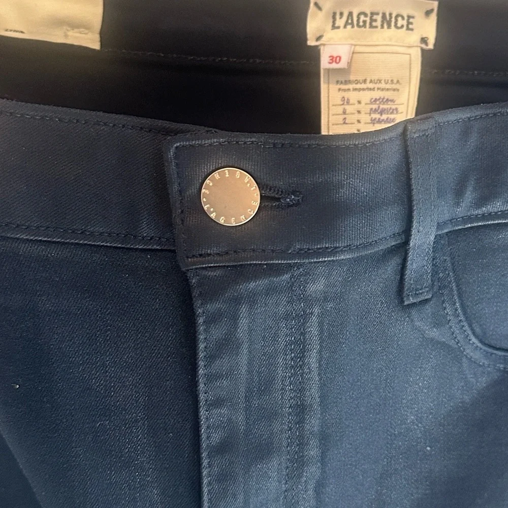 14. L’Agence Sabine High-Rise Skinny Coated Denim Jeans